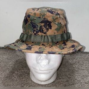 US Marines Bucket Hat Camo Cap SIZE MEDIUM